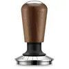 Image de Tamper expresso - SAGE - The Force Gauge Tamper 58mm - Auto-nivelant - Acier inox 304 - Fini noyer