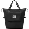 Image de Sac de voyage pliable   Pliable jusquà 28 x 18 cm Noir Étiquette