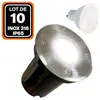 Image de Spot Encastrable - EUROPALAMP - Lot de 10 - Inox 316 - Extérieur IP65 - Ampoule GU10 7W Blanc Neutre