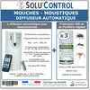 Image de Kit Diffuseur Automatique avec Télécommande + 3 Aérosols Insecticide au Pyrèthre Végétal 250 ml - Anti-Mouches & Anti-Moustiques