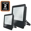 Image de Projecteur LED - EUROPALAMP - MOON 200W - 18800 Lumens - Étanche IP65 - Aluminium Noir