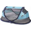 Image de DERYAN Lit denfant de voyage avec moustiquaire Luxe 2020 Bleu marine