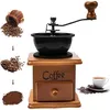 Image de Moulin à café manuel - Vintage - Bois - Réglage de lengrenage - 430g -16.5*6.5*9.5cm