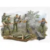Image de Figurines artlleurs allemands en action - TRUMPETER - Set de 5 - 5cm - 202 pièces