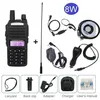 Image de Talkies WalkiesStation de Radio Portable Real 8W UV-82walkie-talkie double bande VHF UHFScanner de - 8W add 5 accessories -EURO