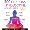 Image de 500 citations de philo dans votre poche : spécial bac collectif en occasion ou reconditionné