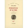 Image de Personne D'autre - RÃ©cits en occasion ou reconditionné