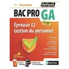 Image de Gestion-Administration PrÃ©paration Ã L'Ã©preuve E2 : Gestion Administrative Des Relations Avec Le Personnel Bac Pro Ga - Avec Un Livret DÃ©tachable en occasion ou reconditionné