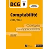 Image de Comptabilité, DCG épreuve 9 : corrigés des applications 2023-2024 : nouveau programme Jean-Luc Siegwart, Laurence Cassio, Christine Gauthier en occasion ou reconditionné