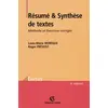 Image de Résumé et synthèse de textes : méthode et exercices corrigés Louis-Marie Morfaux, Roger Prevost en occasion ou reconditionné