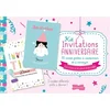 Image de Kit invitations anniversaire : 15 cartes prêtes à customiser et à envoyer : avec un pop-up, des gaba dessain et tolra en occasion ou reconditionné