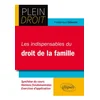 Image de Les indispensables du droit de la famille : synthèse du cours, notions fondamentales, exercices d'ap Frédérique Célestin en occasion ou reconditionné