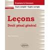 Image de Leçons de droit pénal général : examens & concours Mikaël Benillouche en occasion ou reconditionné