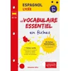 Image de Espagnol 1re, terminale : le vocabulaire essentiel en fiches : A2-B2 Sébastien Affre en occasion ou reconditionné