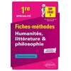 Image de Spécialité humanités, littérature et philosophie 1re : fiches-méthodes, exercices corrigés : nouveau Luc Lannois, Hélène Mallet en occasion ou reconditionné