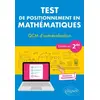 Image de Test de positionnement en mathématiques : QCM d'autoévaluation, entrée en 2de : nouveaux programmes Christophe Poulain en occasion ou reconditionné