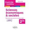 Image de Sciences économiques et sociales 2de : résumés de cours et exercices corrigés : nouveaux programmes Catherine Aupècle en occasion ou reconditionné