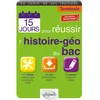 Image de 15 jours pour réussir l'histoire géo au bac, terminale : nouveaux programmes Stéphane Revert en occasion ou reconditionné