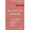 Image de Fiche de lecture Si c'est un homme (Analyse littéraire de référence et résumé complet) primo levi en occasion ou reconditionné