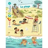 Image de La plage : j'apprends avec mes autocollants ! : 4-7 ans Stéphanie Ledu, Yann Cozic en occasion ou reconditionné