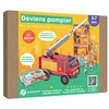 Image de Deviens pompier : Kit Pandacraft 3-7 ans : Deviens pompier pour sauver un immeuble des flammes ! Pandacraft en occasion ou reconditionné
