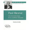 Image de Paul Ricoeur : une herméneutique de la condition humaine Domenico Jervolino en occasion ou reconditionné