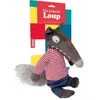 Image de Peluche - Ma - Loup habillé - Marinière - Jean - A partir de 3 ans