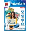 Image de Autocollants Format A4 - 25 feuilles A4 blanches mates