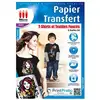 Image de Papier Transfert T-shirt Micro Appli A4 6 Feuilles Blanc 21 X 29,7 Cm