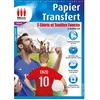 Image de Papier Transfert T-Shirt pour Textiles de Couleur - 6 feuilles de papier A4 Transfert pour coton foncé