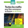 Image de Toutes les maths pour bien commencer sa licence en 36 fiches, L1-L2 François Cottet-Emard en occasion ou reconditionné