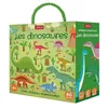 Image de Puzzle Les Dinosaures Sassi - Livre 10 pages - 40 pièces - 10 figures - Vert foncé