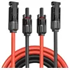 Image de Câble extension solaire MC4 mâle/femelle AWG12 (4 mm²) 2x5m - Rouge/Noir IP67  100W