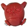 Image de Bouchon de valve Skull rouge LED rouge