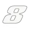 Image de Autocollant numéro 8 blanc 13 cm