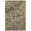 Image de NOVATREND - Tapis de salon tissé plat CYPHER LEOPARD - Marron - 120x170 cm