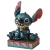 Image de Statuette Disney Lilo & Stitch Traditions Stitch Assis et Souriant