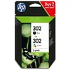 Image de Pack de 2 Cartouches d'encre HP 302 Noir et Trois Couleurs