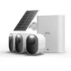 Image de Kit de 3 caméras de surveillance connectées Arlo Ultra 3 extérieure Blanc + 1 panneau solaire