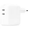 Image de Adaptateur secteur double port USB type C 35 Watts Apple Blanc