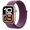 Image de Apple Watch Series 10 GPS 42mm Boîtier en Aluminium Rose Gold avec Boucle Sport Prune