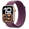 Image de Apple Watch Series 10 GPS + Cellular 46mm Boîtier en Aluminium Rose Gold avec Boucle Sport Prune
