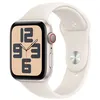 Image de Apple Watch SE GPS + Cellular 44 mm Boîtier en Aluminium Lumière Stellaire avec Bracelet Sport Lumière Stellaire S/M version 2024