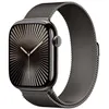 Image de Apple Watch Series 10 GPS + Cellular 46mm Boîtier en Titane Ardoise avec Bracelet Milanais Ardoise S/M