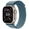 Image de Apple Watch Ultra 3 GPS + Cellular 49mm Boitier en Titane Naturel avec Boucle Alpine bleu clair Small