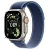 Image de Apple Watch Ultra 3 GPS + Cellular 49mm Boitier en Titane Naturel avec Boucle Trail bleu/bleu vif S/M