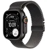 Image de Apple Watch Ultra 3 GPS + Cellular 49mm Boitier en Titane Noir avec Bracelet Milanais en titane noir Small