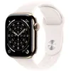 Image de Apple Watch Series 11 GPS + Cellular 46mm Boitier en Titane Or avec Bracelet Sport Rose Tendre S/M