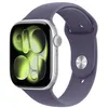 Image de Apple Watch Series 11 GPS + Cellular 46mm Boitier en Aluminium Argent avec Bracelet Sport Brume Violette M/L