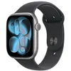 Image de Apple Watch Series 11 GPS 46mm Boitier en Aluminium Gris Sidéral avec Bracelet Sport Noir - M/L